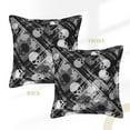 thumbnail image 3 of Bingfone Decorative Pillow Covers 20"X20" Seamless Pattern With Skulls Couch Pillow Cases Modern Farmhouse Covers For Couch Sofa Bed, 3 of 9