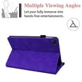 thumbnail image 4 of Galaxy Tab A7 10.4" Case SM-T500 T505, Allytech Premium PU Leather Folio Flip Folding Stand Shockproof Mandala Embossed Series TPU Back Cover for Sasmung Galaxy Tab A7 10.4-Inch, Purple, 4 of 6