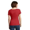 thumbnail image 2 of District Made Ladies Perfect Weight Scoop Tee-2XL (Classic Red), 2 of 6