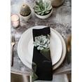thumbnail image 2 of Sage Green Rose Cloth Napkins Set of 8 Reusable Dinner Napkins, Vintage Abstract Garden Flower Floral Black Cocktail Napkin Washable Table Napkins for Wedding/Holiday Party/Baby Shower 20"x20", 2 of 7