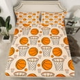 thumbnail image 2 of Manfei Boys Basketball Twin Sheet Sets 3pcs, Sport Theme Twin Fitted Sheet, Ball Gaming Flat Sheet, Super Cozy Room Decor, 2 of 7
