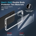 thumbnail image 4 of KOMI Compatible with Samsung Galaxy A15 5G Case with Screen Protector+Camera Lens Protector,Heavy Duty Full Body Phone Cover Built in Metal Ring Holder Kickstand,2024 Clear, 4 of 5