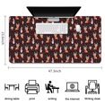 thumbnail image 5 of Long Mouse Pads for Desk,Dark Christmas Animal Pattern Desk Mats on Top Of Desks, Desk Mouse Pad Extra Large with 3mm Non-Slip Base and Stitched Edge for Gaming,Office,Work,Home 47.3x23.6in, 5 of 5