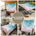 thumbnail image 6 of Turquoise Pink Coastal Tapestry for Bedroom Wall Hanging Tapestry, Summer Beach Nautical Ceiling Backdrop Tapestries Poster Blanket Wall Decor for Teens Room Living Room Dorm 51" x 59", 6 of 8