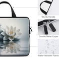 thumbnail image 3 of AWERP Lotus Flower Butterfly Laptop Carrying Bag Diving Fabric Soft Carrying Travel Case 17inch, 3 of 5
