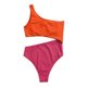 thumbnail image 3 of Gibobby Traje de baño de una pieza Color Fashion Swimmit Solid Bikini Ladies Swimswears Tankinis Set(Naranja,XL), 3 of 5