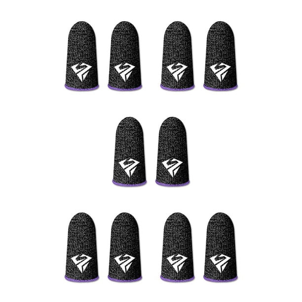 Seitruly 10 piezas para juegos de teléfonos móviles Mangas para los dedos Sensible a prueba de sudor Guantes antideslizantes Cubiertas de Type2 NO2