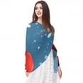 thumbnail image 5 of Santa Claus Elegant Translucent Chiffon Silk Scarf for Women | Light & Breathable 180*73 Size Headscarf, 5 of 6