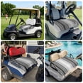 thumbnail image 6 of Golf Cart Seat Covers for 2 Seater,Gray Vertical Stripes Microfiber Cart Seat Towel Blanket,Retro Simple Neutral Abstract Lines Absorbent NonSlip Bench Seats Protector for Golf Course 51"x31", 6 of 9