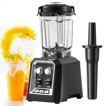 KFFKFF Commercial Countertop Blenders Blender 68-ounce smoothies shakes ，Black