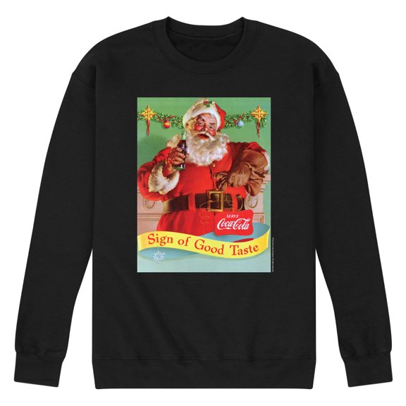 Coca-Cola - Sign of Good Taste - Men's Long Sleeve Crew Fleece Sweatshirt