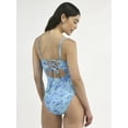 thumbnail image 5 of No Boundaries Cutout V-Wire One Piece Swimsuit, Women's and Women's Plus, 5 of 5