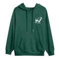 thumbnail image 4 of MHFRRA Sudadera con Capucha Cómoda y Temática para Un Estilo Informal y Acogedor con Diseño y Ajuste Moderno Verde oscuro, 4 of 5