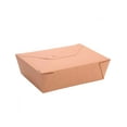 thumbnail image 1 of #3 Kraft Paper Food Container 8.5" x 6.25" x 2.5" 200/Pack, 1 of 1