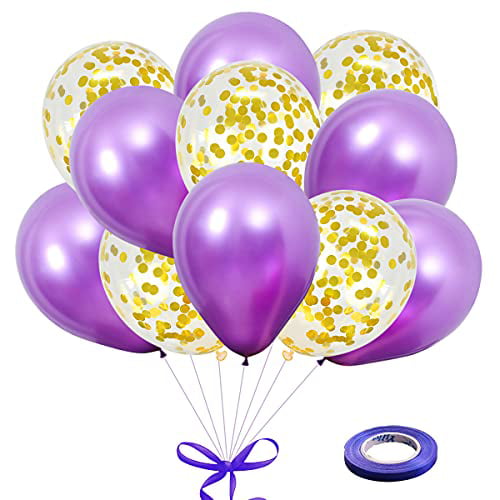 20PCS 12" Colorful Confetti Balloon Helium Balloons Birthday Wedding Party Decor 