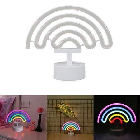 

Rainbow Neon Sign LED Night Colorful Light Lamp For Room Decoration