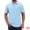 Light Blue, variant on DARING DIVA Men's Linen Chest Pocket Short Sleeve Casual Hawaiian Shirts S White
