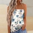 thumbnail image 2 of Shixinnn Women Print Strapless Bandeau Tank Casual Sleeveless Summer Vacation Loose Holiday Top Shirt Blouse Women Tanks Top Apparel Shirt, 2 of 5