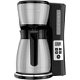 thumbnail image 3 of 12 Cup Thermal Programmable Coffee Maker with Brew Strength and VORTEX Technology, Black/Steel, 3 of 9