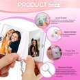 thumbnail image 4 of 2 Pack 2 Inch Mini Photo Albums, Keychain with 20 Pockets, Card Holder, for Storing Photos, Mini Photo Album, Gift Idea (2 Colors), 4 of 5