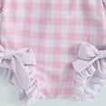 thumbnail image 5 of Bathing Suit Toddler Infant Baby Girls Swimsuit Toddler Bathing Suit Long Sleeve Zipper One-Piece Rash Guard Ruffle Swimwear with Hat, 5 of 6