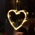 thumbnail image 2 of KAKOWELY 3 luces decorativas para ventana de San Valentín con forma de corazón y ventosa., 2 of 5