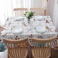 thumbnail image 4 of Thanksgiving Pumpkins Tablecloth Rectangle Round Table Cloth 60x84 Inch, Blue Orange Indoor or Outdoor Tablecloth, Waterproof Fabric Washable Table Cover for Party Holiday Picnic Kitchen Fall Decor, 4 of 5