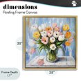 thumbnail image 4 of Stupell Industries Rustic Lodge Her Cottage Garden Tulips Gold Floating Frame Canvas Art, 25 x 25, by Tina LeCour, 4 of 8