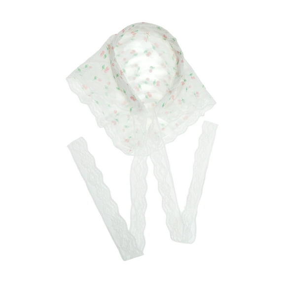 Unique Bargains 1 Pc Headband Cherry Triangle Hair Accessories for Women White