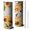 Newspaper Text Sunflower, variant on 20oz Black White Stripe Sunflower Pattern Skinny Tumblers Stainless Steel Tumbler with Lid and Straw,Vacuum Insulated Double Wall Travel Tumbler Cups with Cleaning Brush for Coffee,Tea