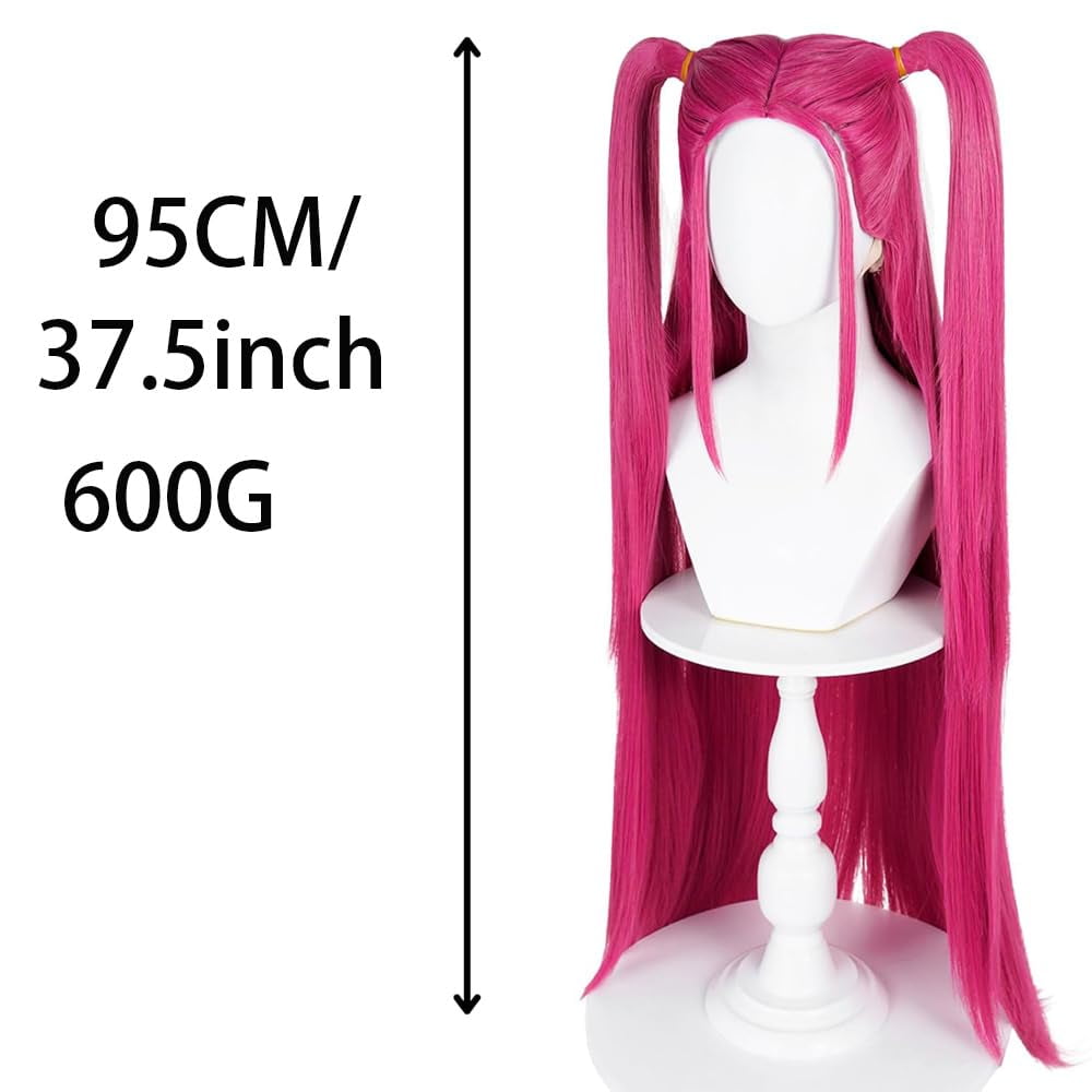 Momojoy Pink Halloween Costume Wig for Women and Men