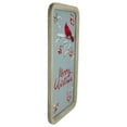 thumbnail image 4 of Northlight 25.5" Wood Framed Blue and Red Merry Christmas Wall Decor with Red Cardinal, 4 of 5