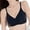 1-Black, variant on Bras for Women V Neck Seamless Ribbed Soft Supported T-Shirt Bra No Underwire Comfortable Full Coverage Adjustable Straps U-Back Wireless Bralette for Everyday Wear 1-Light Blue L