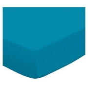 SheetWorld Fitted Sheet (Fits BabyBjorn Travel Crib Light) - Turquoise Jersey Knit
