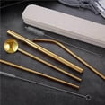 thumbnail image 1 of Matsuzay Stainless Steel Straws Set Washable Reusable Outdoor Dining Indoor Tableware Home Travel Restaurant Kitchen Hiking Almacenamiento y organización del hogar Numero 5 Matsuzay HA041732-05, 1 of 1