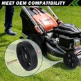 thumbnail image 2 of CheeMuii 8 Inch Lawn Mower Wheels 2 Pack 8" Push Lawn Mower Wheels with Bolts and Lock Nuts Kit Fit for Most Standard push Lawn Mo, 2 of 8
