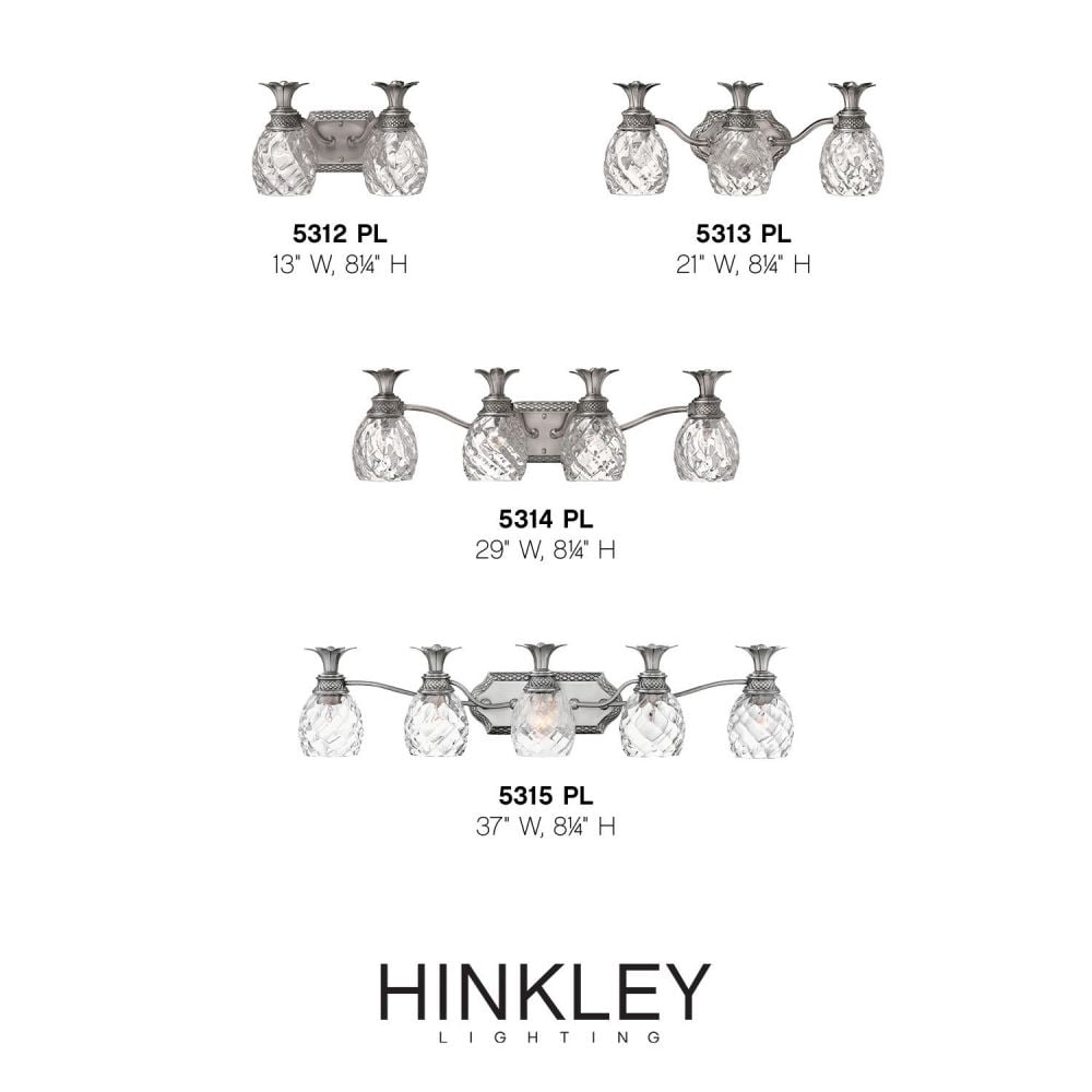 Hinkley Lighting - Plantation - 3 Light Bath Vanity in Traditional and Glam