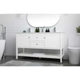 thumbnail image 3 of Elegant Lighting Vf22260d Heath 60" Free Standing Double Basin Vanity Set - Grey, 3 of 7