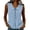 Blue*, variant on Women's Tank Tops Loose Fit Solid Color Tops Peter Pan Collar Casual Wear Sleeveless Comfortable Knit Tops Chic Holiday Vest
