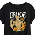 thumbnail image 3 of Marvel Guardians of the Galaxy - Groot Peace Flowers - Women's Oversized Graphic T-Shirt, 3 of 5