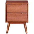 thumbnail image 2 of MUSEHOMEINC Mid Century Modern Solid Wood 2 Drawer Nighstand End Table, 2 of 6