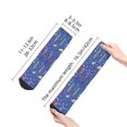 thumbnail image 2 of Uemuo New-York City Printed Crew Socks, Moisture-Wicking Socks, Athletic Socks for Men Breathable Cushion Socks Casual Sport Socks for Running Traveling, 2 of 6