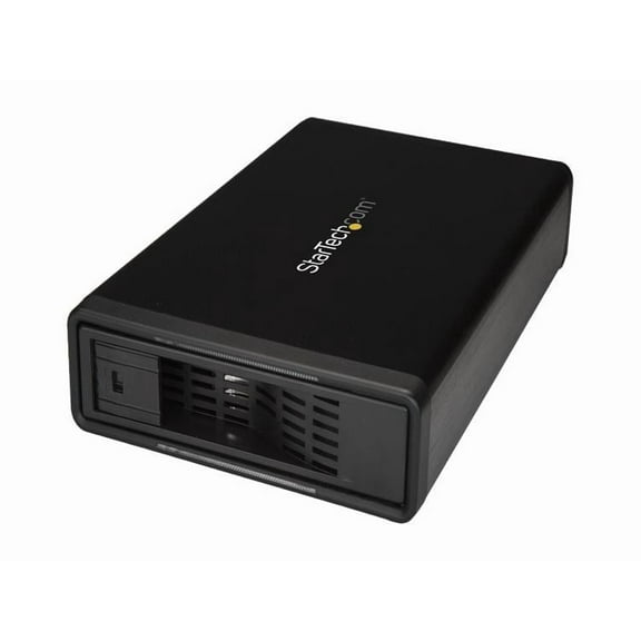 StarTech S351BMU33ET eSATA Enclosure - for 3.5in SATA HDD - USB 3.0 / eSATA - Trayless - Metal - External Hard Drive Enclosure - HDD Enclosure