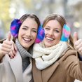 thumbnail image 2 of Ladies Ear Muffs Winter Soft Plush Earmuff Iridescent Gradient Multicolor Ear Warmers Winter Ear Muffs Fleece Ear Warmers Earmuffs for Girls (Color : 2, Size : One Size), 2 of 5