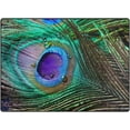 thumbnail image 2 of FREEAM Peacock Feather Abstract Area Rug Mat for Living Dining Dorm Room Bedroom Home Decorative 5'3" x4', 2 of 6