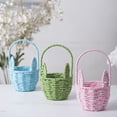 thumbnail image 6 of TAROFISH Easter Basket for Kids, Woven Wicker Basket, Easter Bunny Baskets with Handle, Gift Baskets, Egg Buckets Gifts Tote Bags Egg Basket for Kids, Boys, Girls,Yellow, 6 of 7