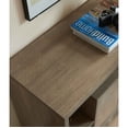 thumbnail image 3 of CoSoTower Compact Display Storage Sideboard Bookcase Cabinet Two Door Four Open Shelves Metal Knobs Wooden Flared Legs, 3 of 7