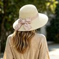 thumbnail image 2 of Womens Beach Sun Straw Hat UV UPF 80+ Travel Foldable Brim Summer UV Hat, 2 of 9