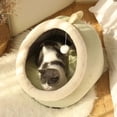 thumbnail image 4 of Sweet Kitty Bed Warm Pet Basket Cozy Kitten Lounger Cushion Cat House Tent Very Soft Small Dog Mat Bag For Washable Cave Cat Bed ShopWise Round, 4 of 11