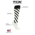 thumbnail image 2 of TCK Krazisox Candy Stripe Knee High Socks - Black White, 2 of 2